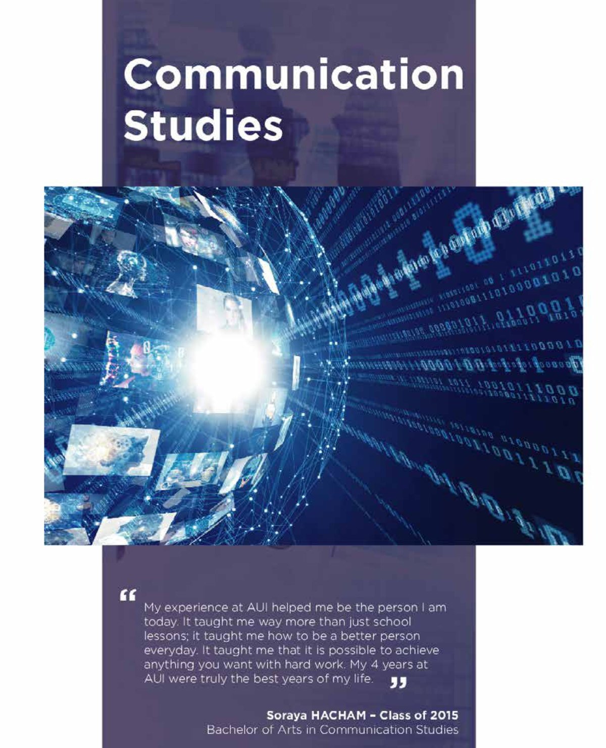 Brochure Bachelor of Arts in Communication Studies