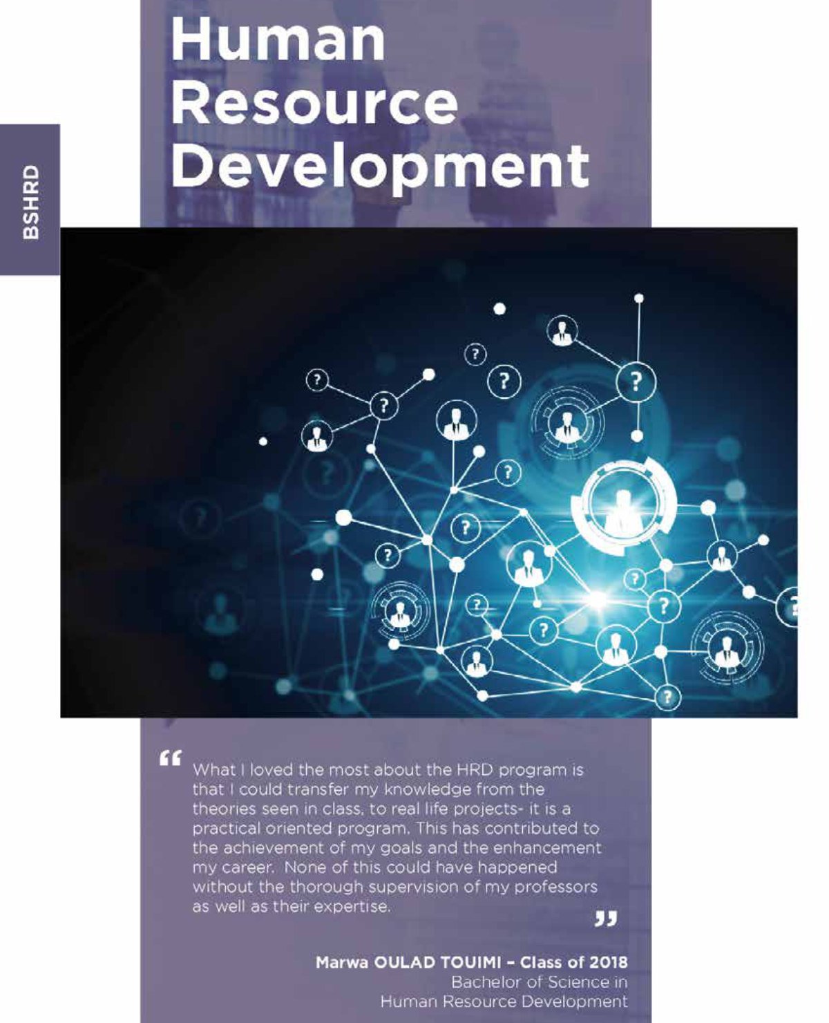 Brochure Bachelor of Science in Human Resource Development